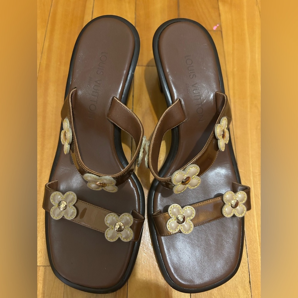 Louis Vuitton Brown Sandals with Elegant Design